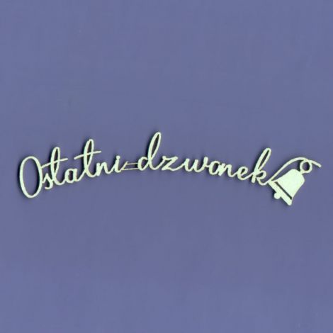 Tekturka Crafty Moly Napis G3 - Ostatni dzwonek 2